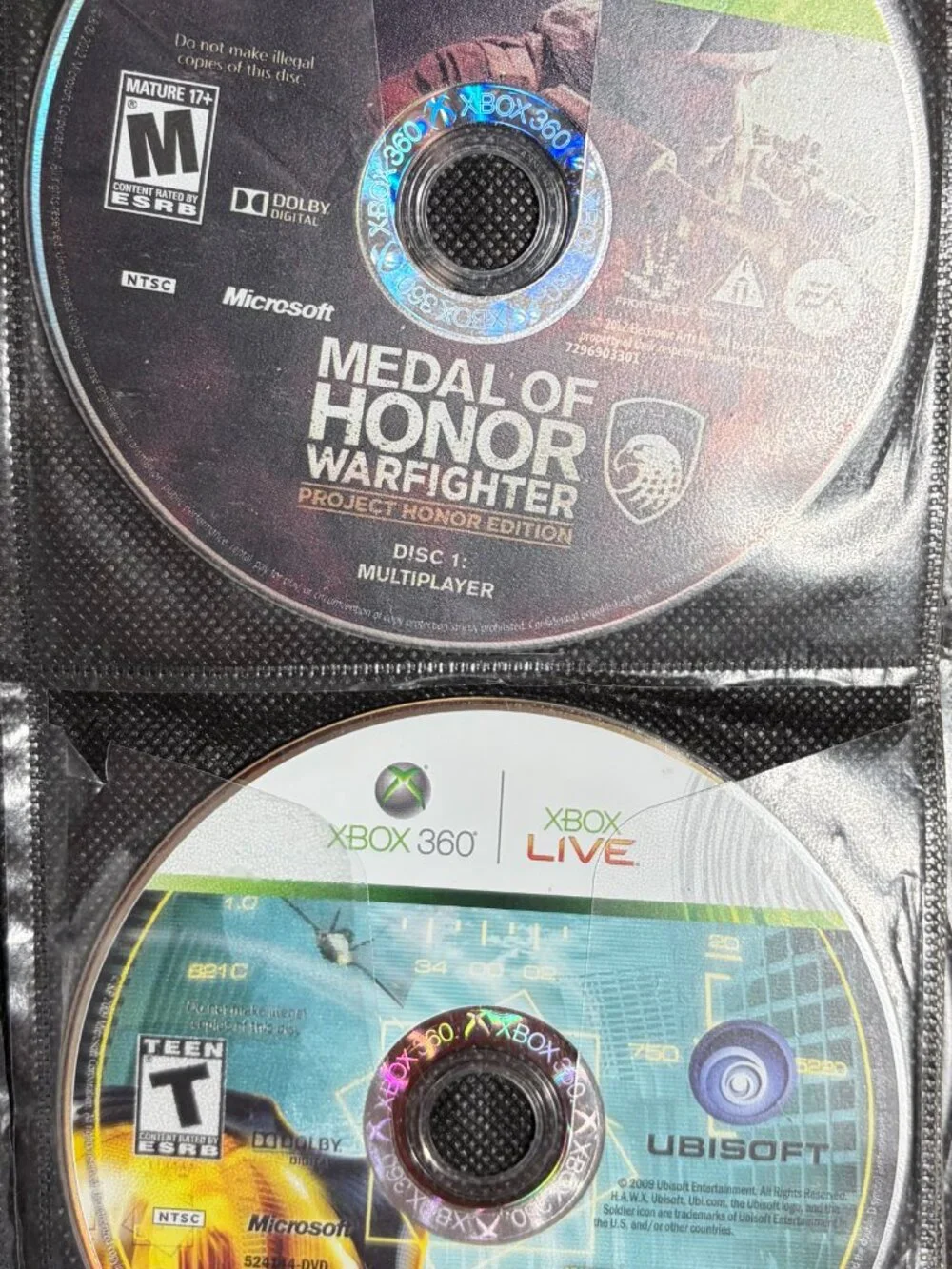 Lot of 18 Xbox 360 games 2 Xbox Games bundle Disc Only - Comes w/ Carrying Case